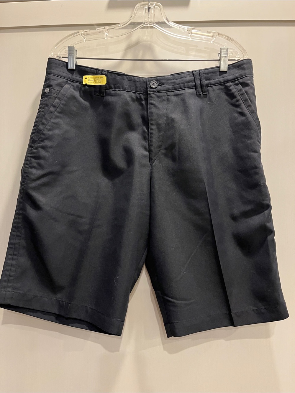 Hugo Boss Men's Black Flat Front Shorts